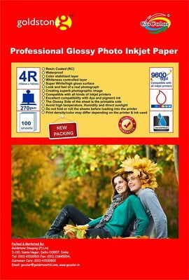 Professional GlossyRC Photo Paper Waterproof 270Gsm 4R100