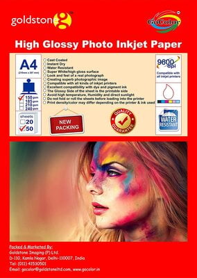 High Glossy Inkjet Photo Paper 150Gsm A4 50 Sheets