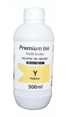 001 / 003 Compatible Refill Yellow Ink for EPN L4150 L4160 L6160 L6170 L6190 Ink Tank Printer - 500 ml