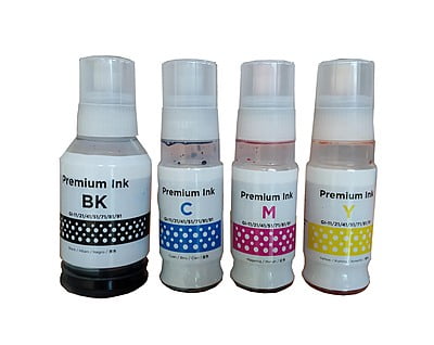 GoColor GI-71 Refill Ink for Canon Pixma G1020, G2020, G2021, G2060, G3020, G2021, G3060 (4 Color BK/C/M/Y)