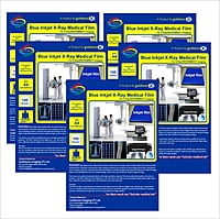 A4 x500 Inkjet Medical Blue Film IMPORTED )(500 Sheets ) 210 micron / 280 gsm