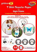 T Shirt Transfer Inkjet Photo Paper for Light Fabrics A4/5 Sheets