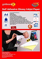 GoColor Self Adhesive Inkjet Paper 135 Gsm A4 Size (210mm X 297mm) 20