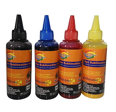 GoColor Premium DYE Sublimation Ink 100 Ml X 6 Color For only Epson Printer